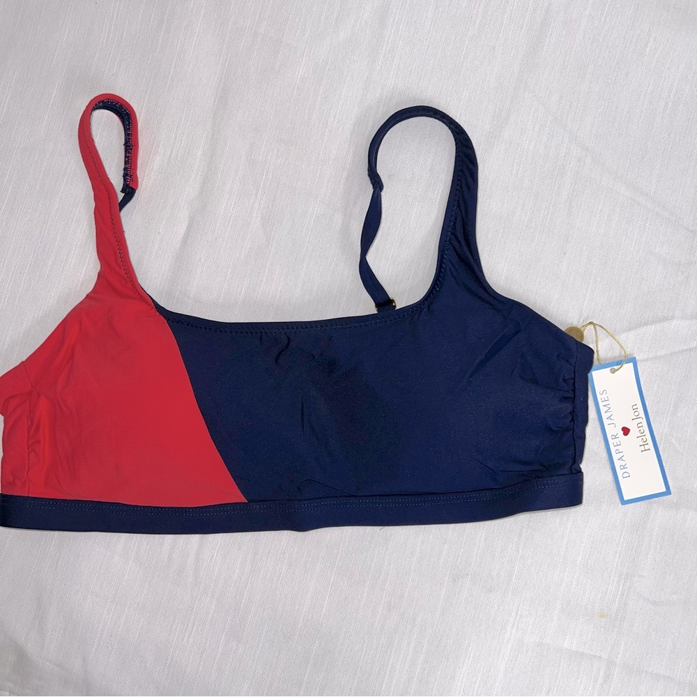 Draper James x Lands' End Women's Square Neck Bralette Bikini Top